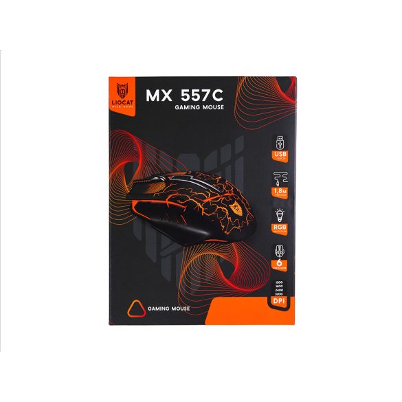 Liocat MX 557C gaming egér - fekete