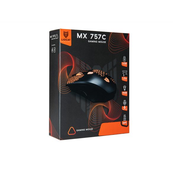Liocat MX 757C gaming egér - fekete