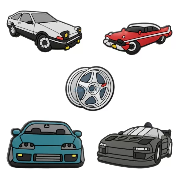 Matrica 3D Fast cars 5 db-os készlet