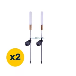   Készlet Forever Light napenergiás lámpa LED SUNARI FLS-72 Pálca 3000K 600mAh 0,72Wh Ni-MH x2