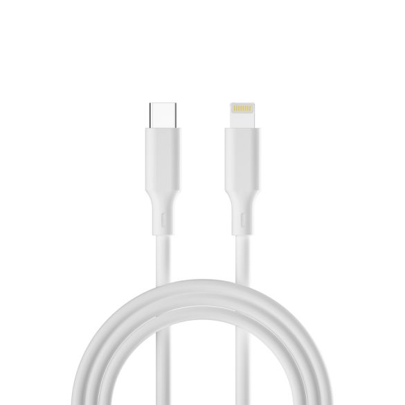 Forever Recycling kábel USB-C - Lightning 1,5m 3A KR12-CL-00 fehér