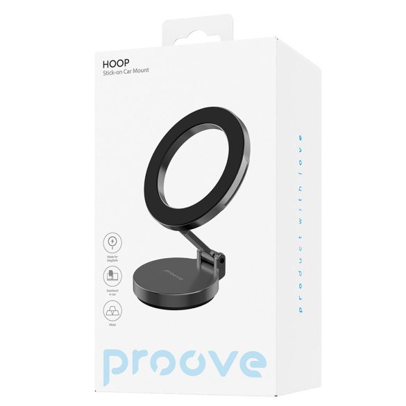 Proove Hoop Stick-on autós tartó - fekete
