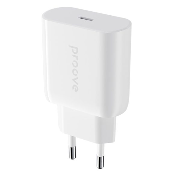 Proove Rapid hálózati töltő 1xUSB-C csatlakozással 20W - fehér