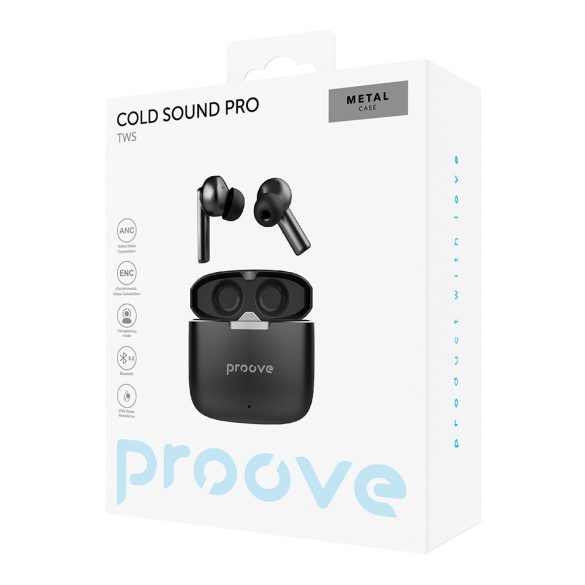 Proove Cold Sound Pro vezeték nélküli fülhallgató ANC - fekete