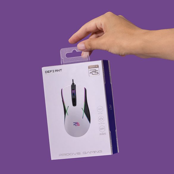 Proove Gaming Defiant egér - fehér