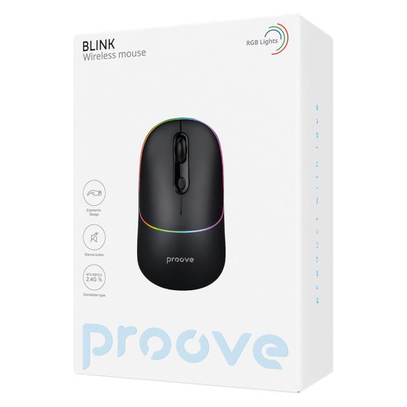 Proove Blink vezeték nélküli egér - fekete