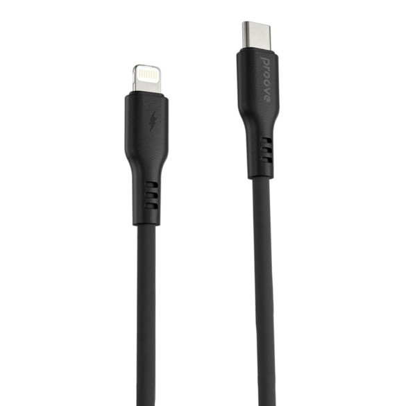 Proove Rebirth Type-C - Lightning kábel 27W 1m - fekete