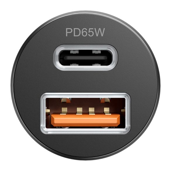 Proove Tiny Power Pro autós töltő 1xUSB-A és 1xUSB-C csatlakozással 65W - fekete