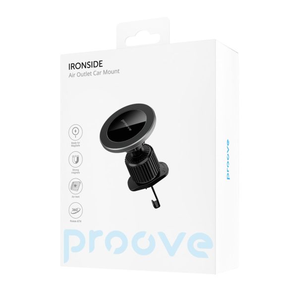 Proove IronSide Air Outlet autós tartó szellőzőrácsra - fekete