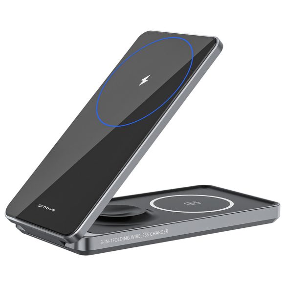 Proove Metal Edge 3 az 1-ben vezeték nélküli töltő - szürke