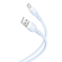 XO NB212 USB-A - microUSB kábel 1m 2.1A - kék