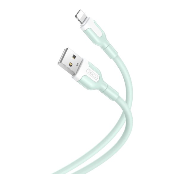 XO NB212 USB-A - Lightning kábel 2.1A 1m - zöld