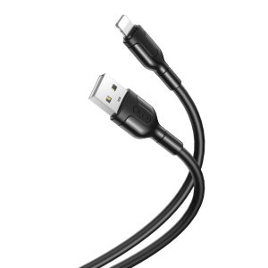 XO NB212 USB-A - Lightning kábel 2.1A 1m - fekete