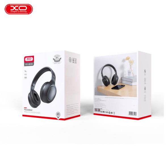 XO BE35 Bluetooth fejhallgató - fekete
