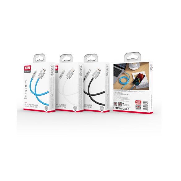 XO NB227 USB-A - Type-C kábel 6A 1.2m - fekete