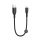 XO NB247 USB-A - microUSB kábel 0.25m 6A - fekete XO NB247 USB-A - microUSB kábel 0.25m 6A - fekete