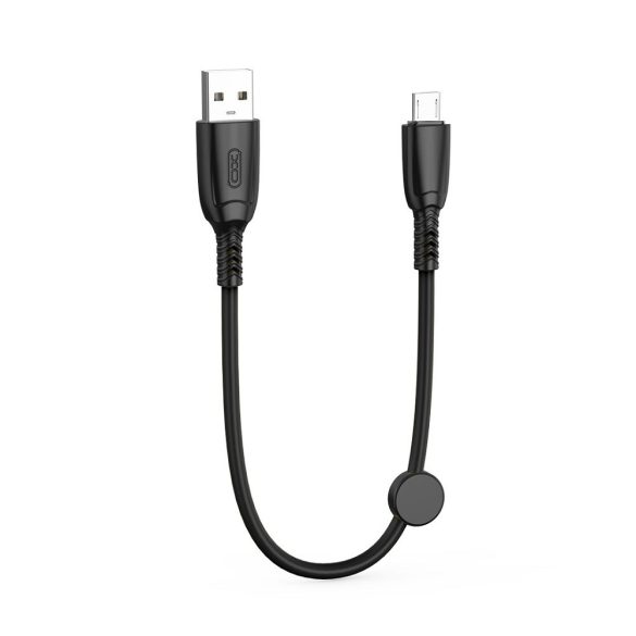 XO NB247 USB-A - microUSB kábel 0.25m 6A - fekete
