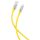 XO NB251 USB-A - Lightning kábel 6A 1m - sárga XO NB251 USB-A - Lightning kábel 6A 1m - sárga