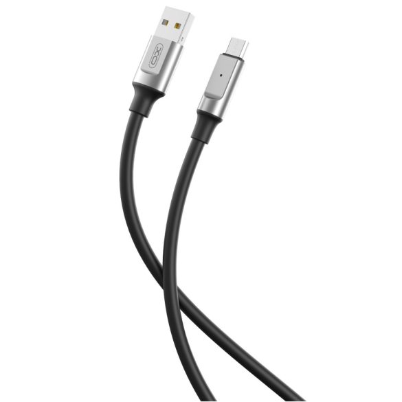 XO NB251 USB-A - microUSB kábel 1m 6A - fekete