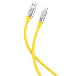 XO NB251 USB-A - Type-C kábel 6A 1m - sárga