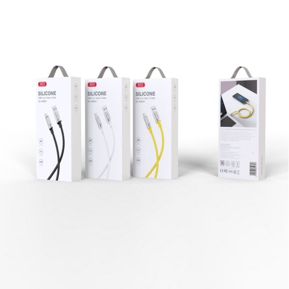XO NB251 USB-A - Type-C kábel 6A 1m - sárga