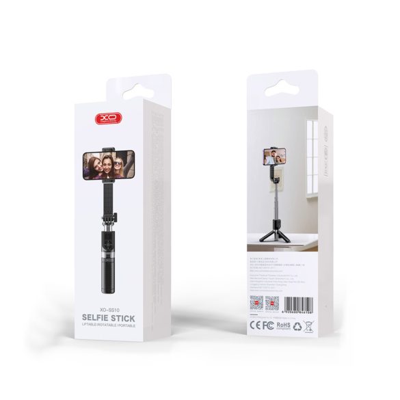 XO SS10 szelfi bot Bluetooth állvány 80cm - fekete