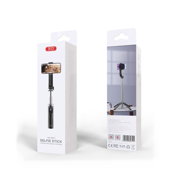 XO SS11 szelfi bot Bluetooth állvány 100cm - fekete