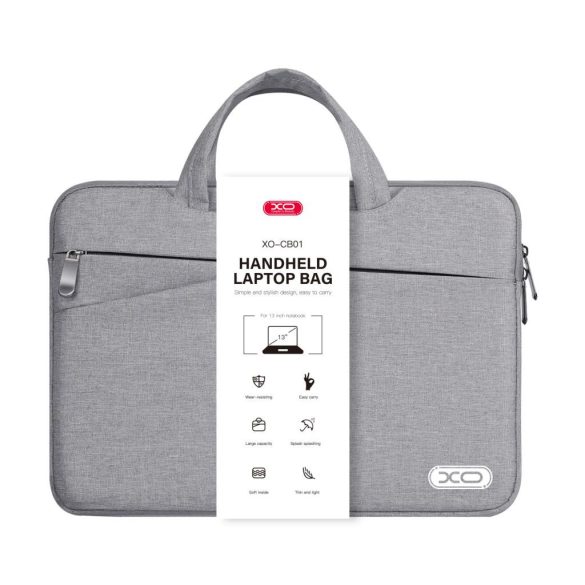 XO CB01 Laptop táska 13" szürke