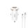 XO CC56 autós töltő 1x USB-A 1x USB-C + USB-A - USB-C kábel PD QC 30W - fehér XO CC56 autós töltő 1x USB-A 1x USB-C + USB-A - USB-C kábel PD QC 30W - fehér