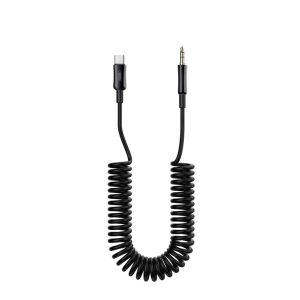 XO NB-R255B audiokábel USB-C - 3.5mm jack 1,0m - fekete