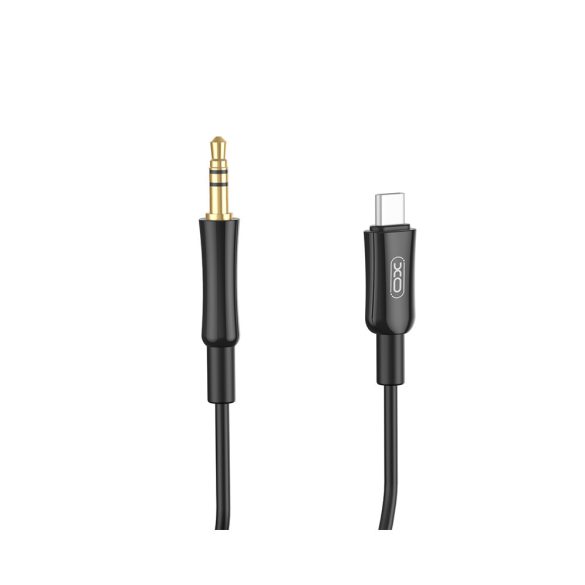 XO NB-R255B audiokábel USB-C - 3.5mm jack 1,0m - fekete