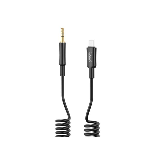 XO NB-R255B audiokábel USB-C - 3.5mm jack 1,0m - fekete