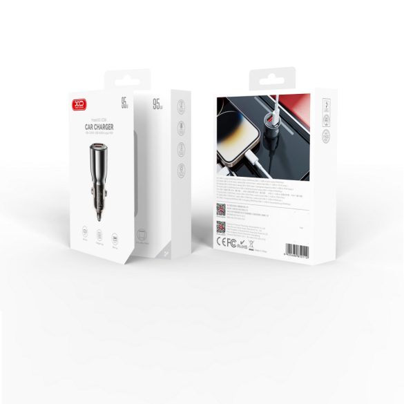 XO CC58 autós töltő 1x USB-A 95W - szürke
