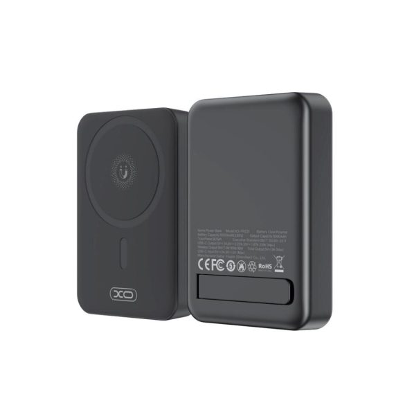 XO PR231 mágneses powerbank 20W 10000mAh - fekete