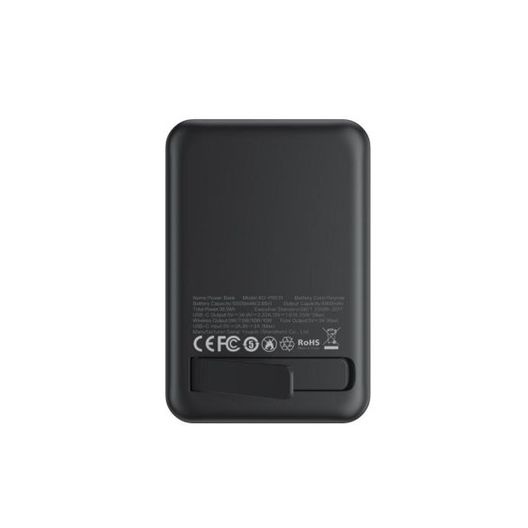 XO PR231 mágneses powerbank 20W 10000mAh - fekete