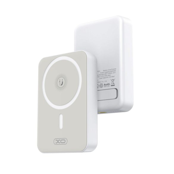 XO PR231 mágneses powerbank 20W 10000mAh - fehér