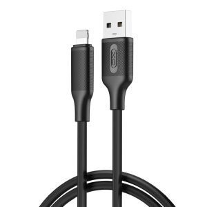 XO NB265 USB-A - Lightning kábel 2.4A 1m - fekete