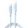 XO NB-Q265B Type-C - Type-C kábel 60W PD 1m - kék XO NB-Q265B Type-C - Type-C kábel 60W PD 1m - kék