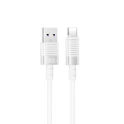 XO NB282 USB-A - Type-C kábel 6A 1m - fehér