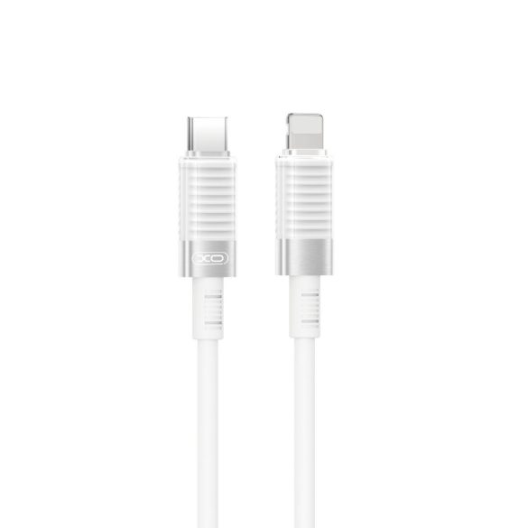 XO NB-Q282A Type-C - Lightning kábel 27W PD 1m - fehér