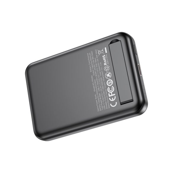 XO PR264 mágneses powerbank 20W 10000mAh - fekete