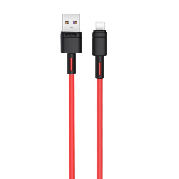 XO NB-Q166 USB-A - Type-C kábel 5A 1m - piros