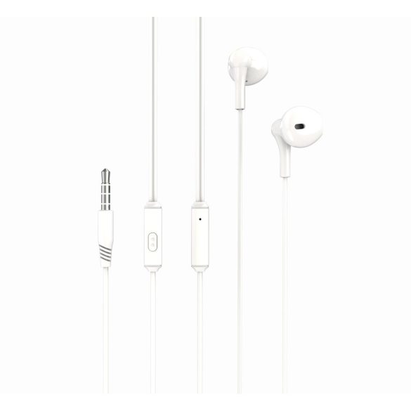 XO EP39 vezetékes fülhallgató 3,5mm jack - fehér