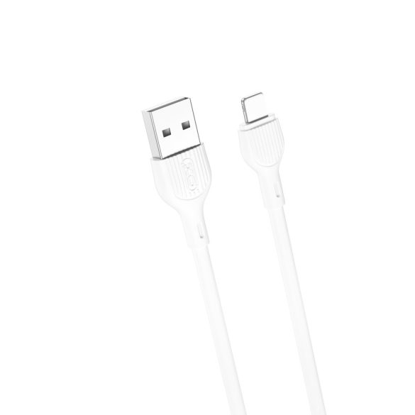 XO NB200 USB-A - Lightning kábel 2.1A 1m - fehér