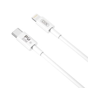 XO NB-Q189A Type-C - Lightning kábel 20W PD 1m - fehér