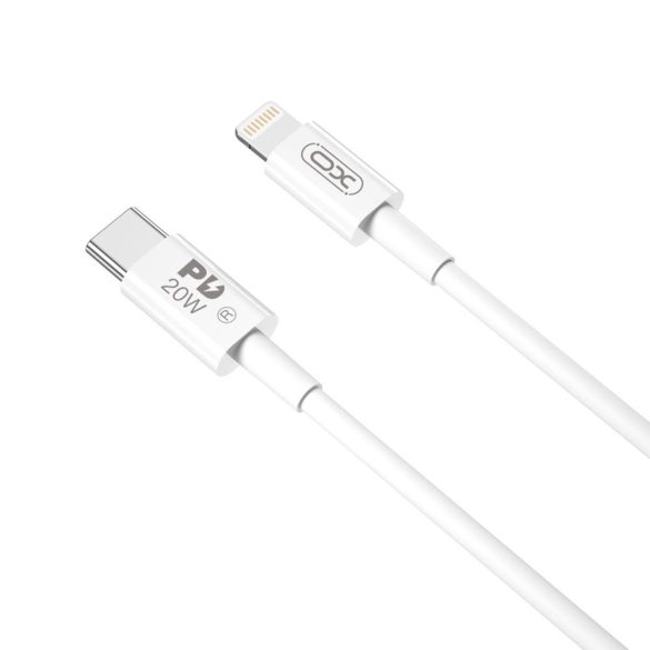 XO NB-Q189A Type-C - Lightning kábel 20W PD 1m - fehér