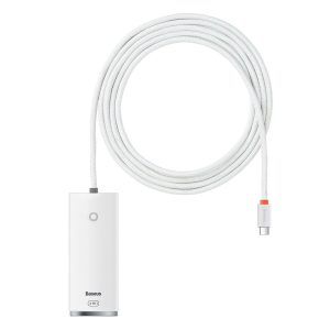 Baseus Lite Series USB Hub USB-C - 4xUSB-A 2m - fehér