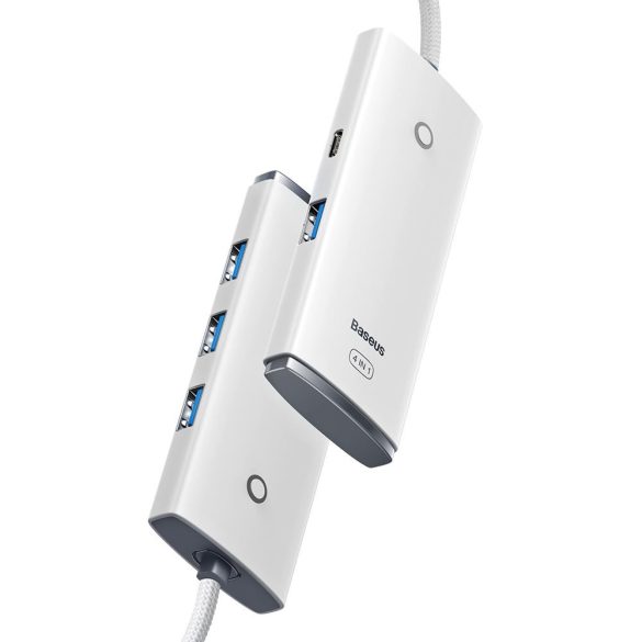Baseus Lite Series USB Hub USB-C - 4xUSB-A 2m - fehér