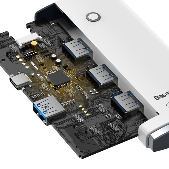 Baseus Lite Series USB Hub USB-C - 4xUSB-A 2m - fehér