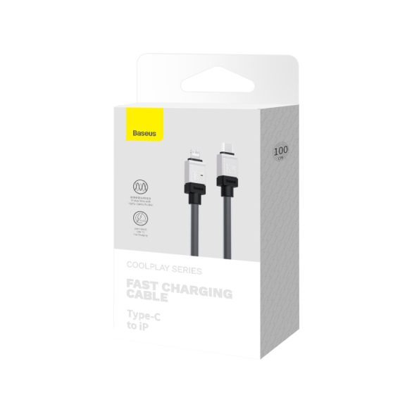 Baseus CoolPlay Type-C - Lightning kábel 20W 1m - fekete